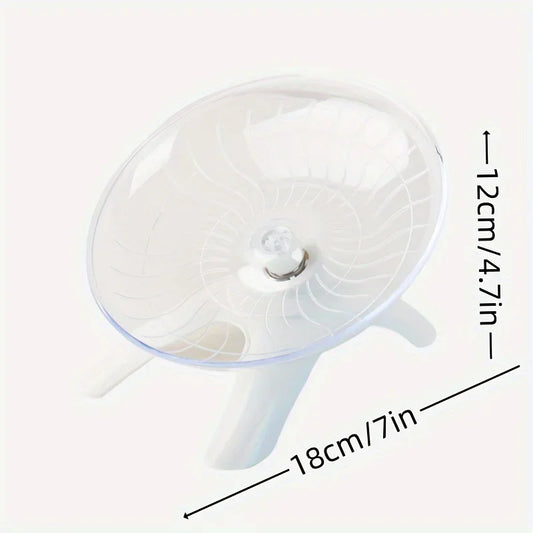 Hamster Running Disc Toy Sport Running Silent Transparent Small Pet Rotatory Jogging Wheel Wheel Toys Pet Hamster Cage Supplies