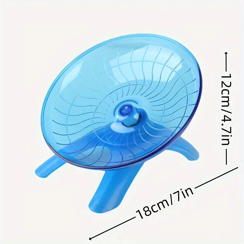 Hamster Running Disc Toy Sport Running Silent Transparent Small Pet Rotatory Jogging Wheel Wheel Toys Pet Hamster Cage Supplies
