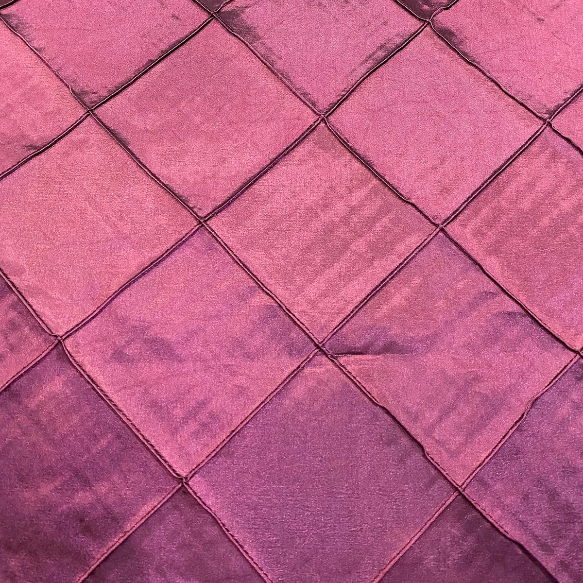 68pcs - 4" Pintuck Taffeta Table Napkin 18"x18" Square - Eggplant 006