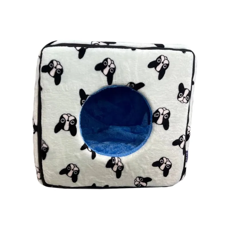 ACE PET Boston Powder Blue Furry Cosy Dog Bed
